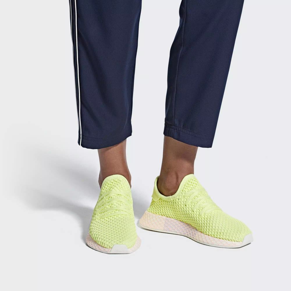 Adidas Deerupt Tenis Amarillos Para Mujer (MX-58882)